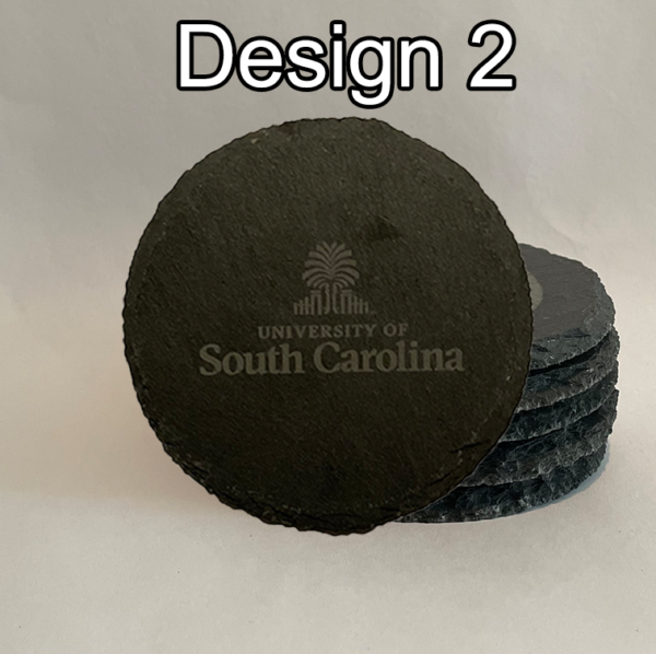 Engraved Slate Coasters - UofSC - Pack of 4 - Image 4