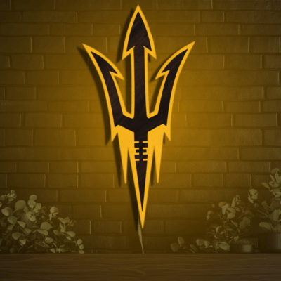 Arizona State Sun Devils Wood LED Neon Sign