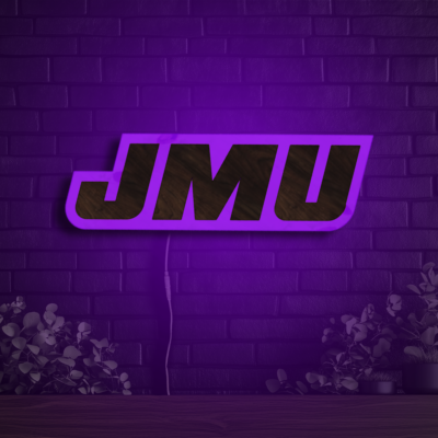 JMU Dukes Wood LED Neon Sign